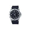 Standard Series 30M Water Resistant Quartz Movement Resin Strap Watch Men Watches Black MTP-VD300-1B