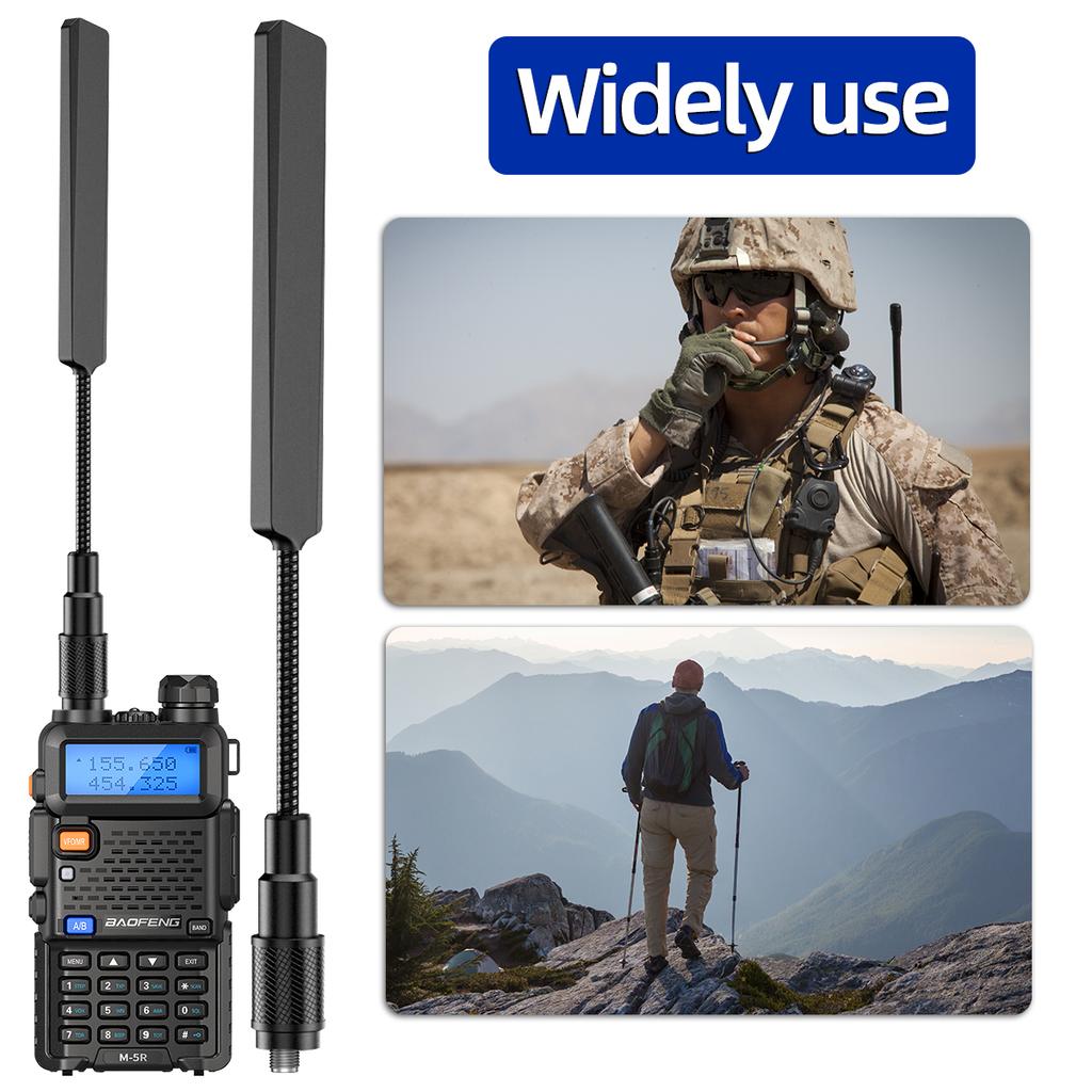 ABBREE AR-188 SMA Female Antenna Dual Band 144/430MHz for Baofeng UV 5R 5RH 21 Pro Quansheng UV K5 K5(8) Walkie Talkie Ham Radio