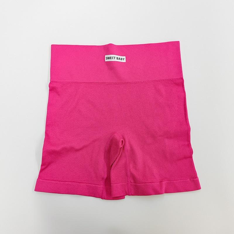 Høy midje Ermeløst Yoga Sett Kvinner Naken Følelse Racerback Sports-BH Treningsklær Todelt Sportsklær