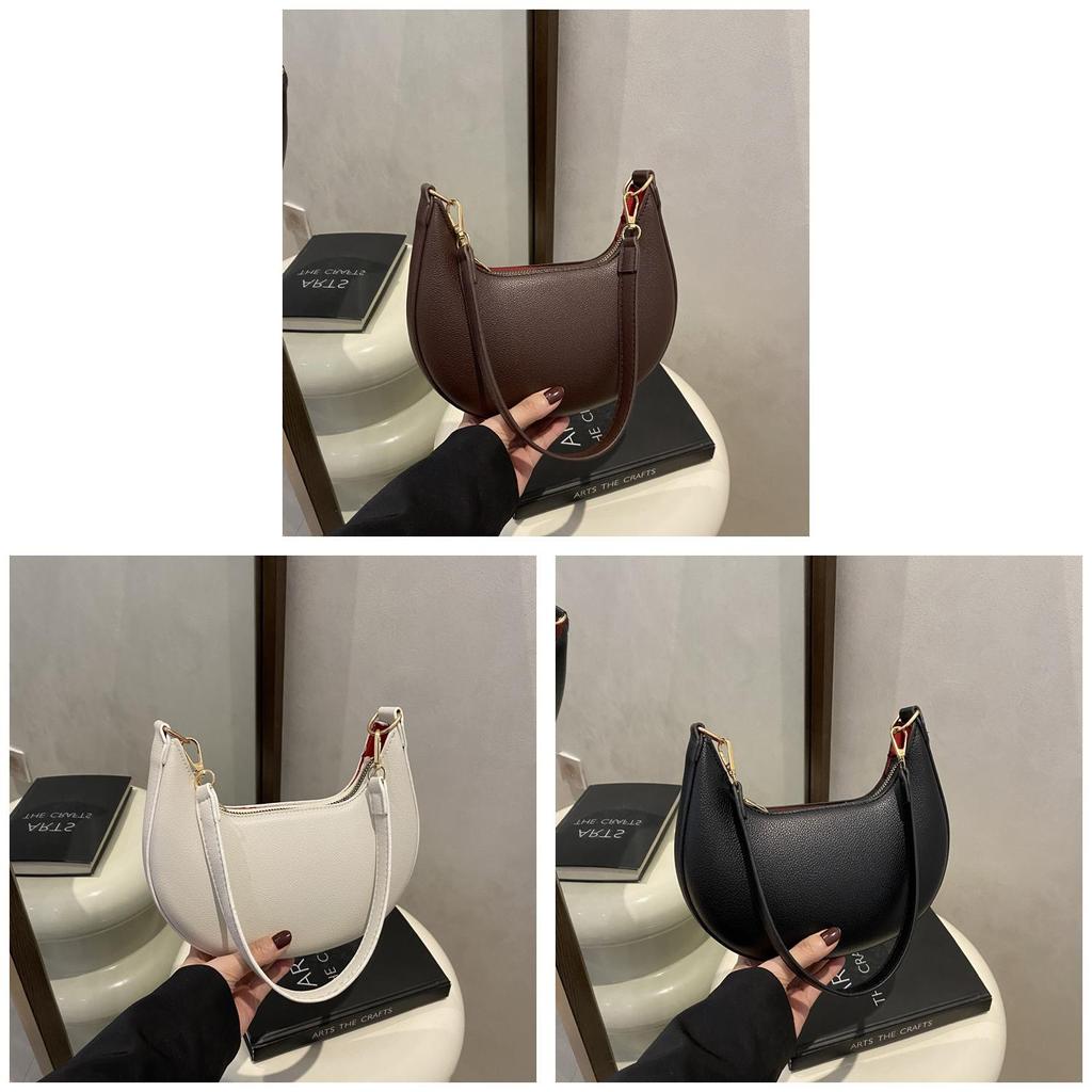 Bags Pu Waterdrop Shape Shoulder Bag With Zipper Closure For Daily Use