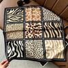 Hong Kong style burgundy printing waist silk scarf belt jeans waist accessories new square scarf fart curtain waist seal