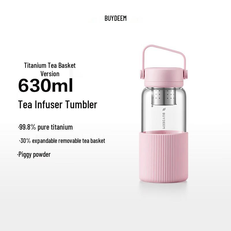 Wisteria Series Insulated Glass Tea Cup