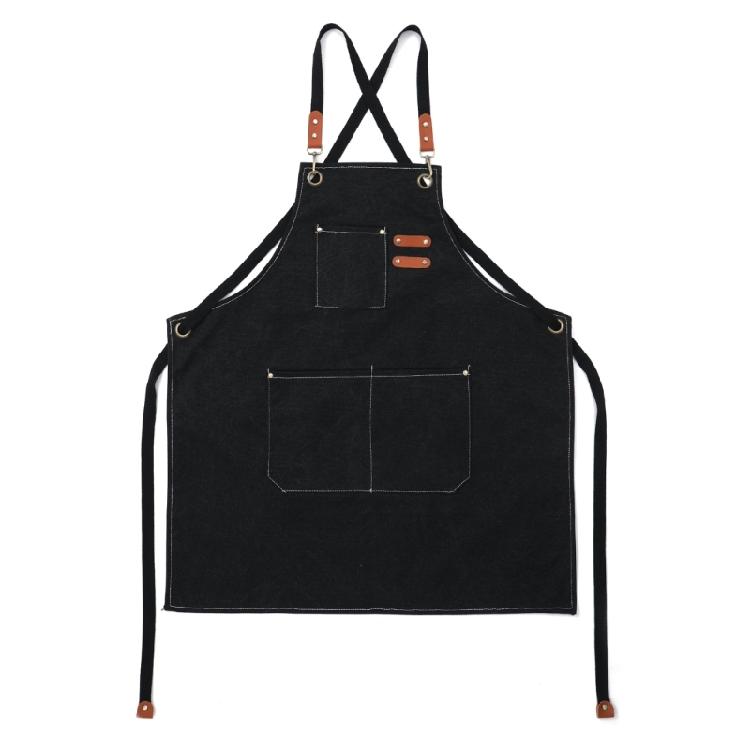 

Adjustable Bib Apron Kitchen Cooking Aprons Waterproofs prons Water and Oil Resistant Restaurant Chefs Aprons Gifts чорний