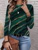2026 New Women's Fashionable and Elegant Top with Asymmetrical Color Blocking, Modern Artistic Design for Everyday Wear