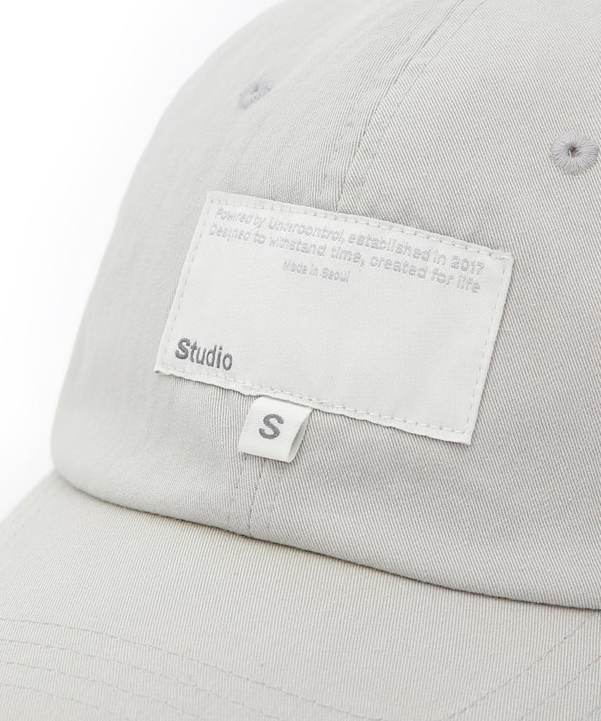 Eondeokeonteulolseutyudio Label Detail Ball Cap Ball Cap / S Label / Washed Grey