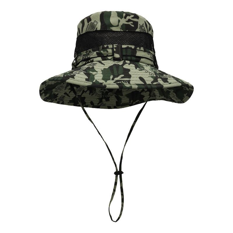 Camping Mountaineering Department Jungle Bucket Hat Climbing Desert Sun Protection Hat Women's Outdoor Sun Men's Shade Big Brim Hat