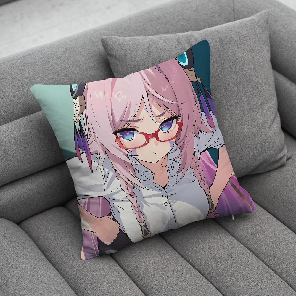GGenshin Impact Citlali Pillow Case Soft Cushion Cases for Farmhouse Sofa Decor Home Decorations and Protector