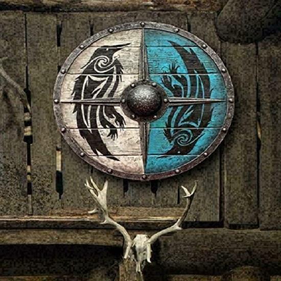 Medieval Viking Bjorn Lothbrok Shield, Battle Ready Round Shield, Viking Shield, Shield Maiden Viking Shield 76.2 Cm