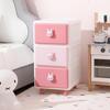 Shengbai 3-Tier Brown Bear Drawer Storage Cabinet