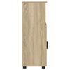 Bathroom Cabinet with Storage Sonoma Oak Finish 30 x 35 x 95 cm