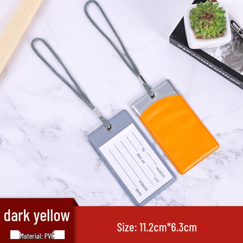 Etiqueta de Bagagem PVC Multicor Personalizável com Corda e Cartão de Informações