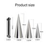 6~24pcs Croissant Maker Stainless Steel Cone / Inclined Tube Mold Household Kitchen Baking Tools DIY Dessert Cookies TMZ