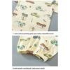 Kids Cotton Short Sleeve 2Pcs Set, Summer Shoulder Snap T-shirt & Shorts for Toddler Boys Girls
