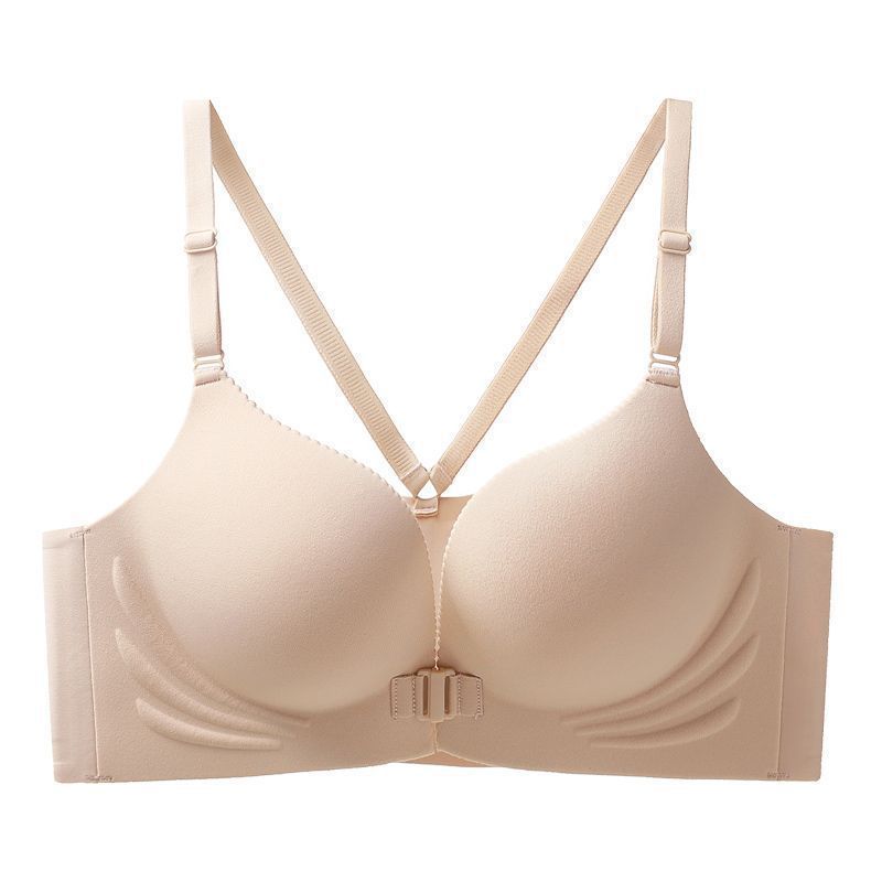 Front Buckle Beautiful Back Underwear Women's Small Breasts Gather Seamless Suspenders Integrated Thin Shoulder Straps New Bra Cover
