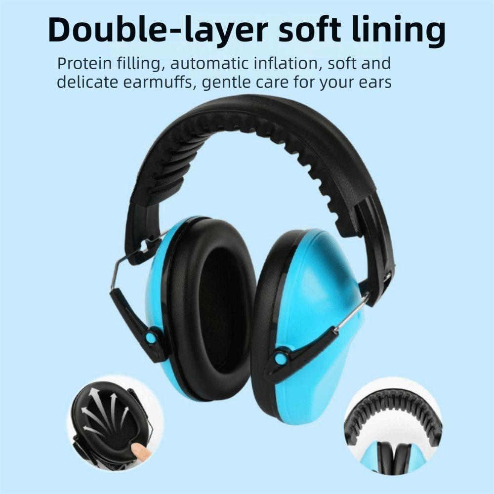 Adjustable Ear Protector Head Mounted Ear Defenders Anti-Noise Earmuffs  Kids Protection