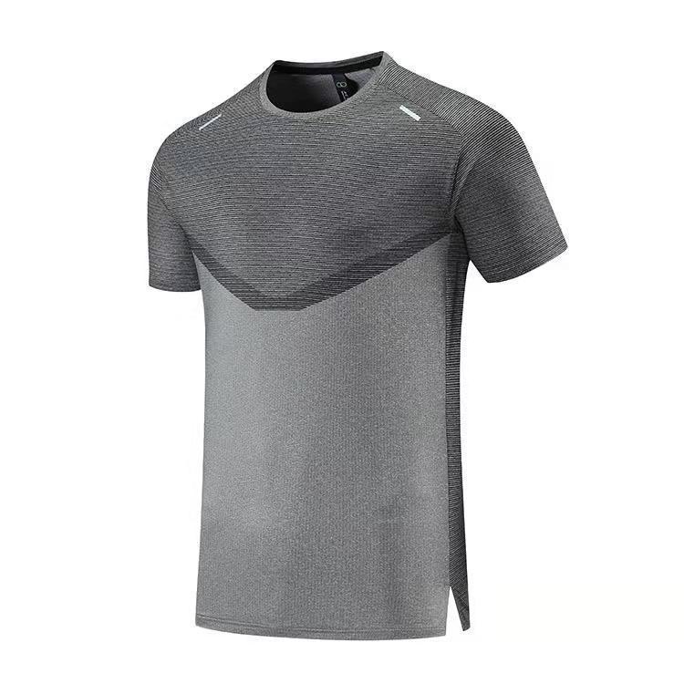 2024 European Men's Quick-Dry Short Sleeve Sports T-Shirt - Summer Fitness & Casual Running Top