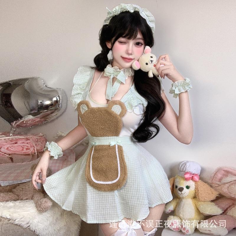 Lingerie Pure Bear Maid Uniform Sexy Sweet Pajama Maid Suit Flirting