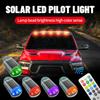 5 Pack Solar Powered Led Cab Roof Marker Running Lights W/Remote For Trucks Suv
