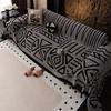 Fashion Full Cover Bohemian Style Sofa Protector Geometric Pattern Anti-slip Sofa Blanket Thicken Warm Sofa Cover Living Room