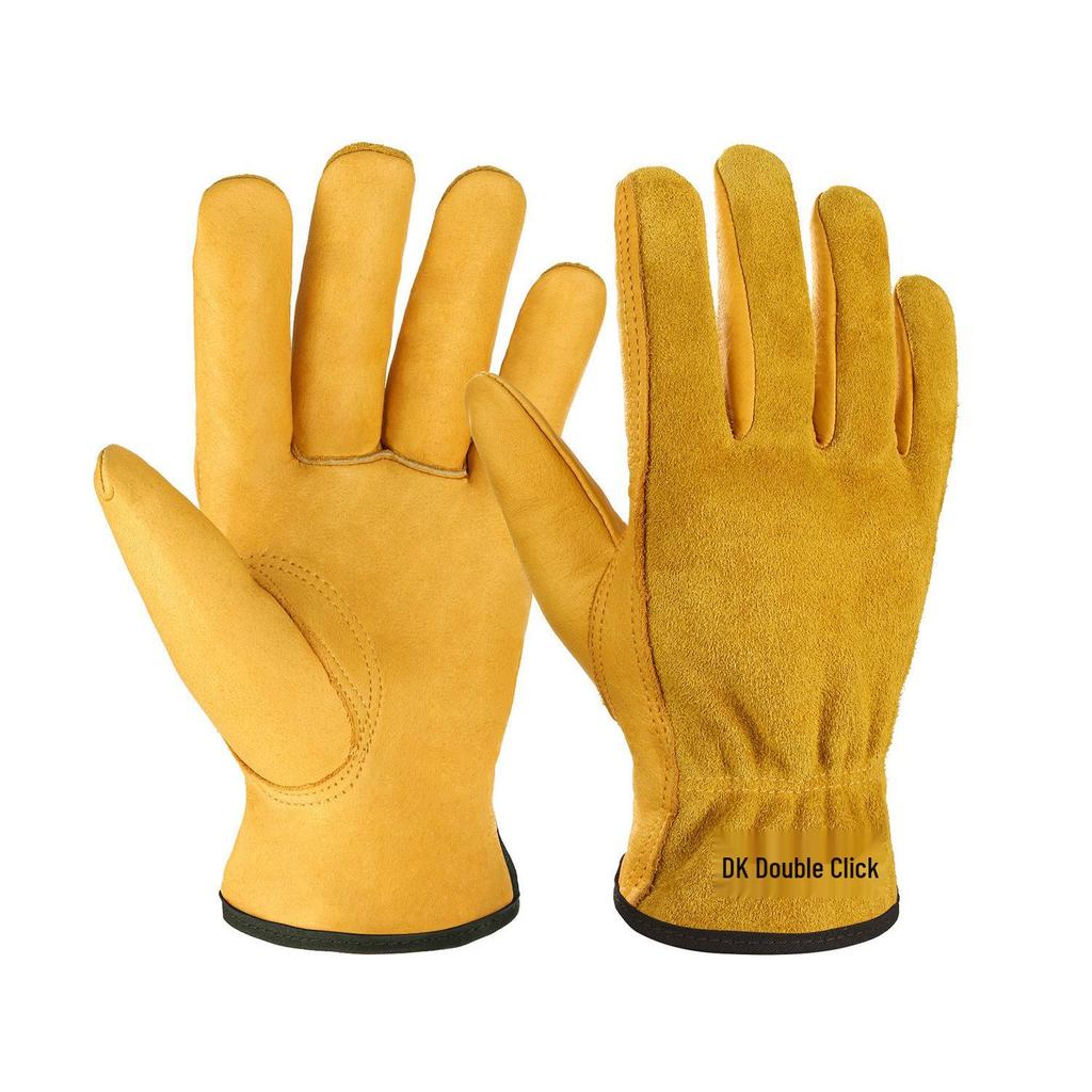 Top Grain Cowhide Driver Gloves: Soft, Wear-Resistant, Heat-Resistant Welding & Garden Protection Gloves