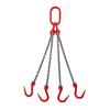 Double Hook Steel Lifting Slings with Chain for Cranes - Small Hook, Large Opening