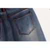 DIMANAF 2026 Summer New Plus Size Women Denim Skirt Elastic Waist A-Line Long Skirt Fashion Lady Bottoms Solid Blue