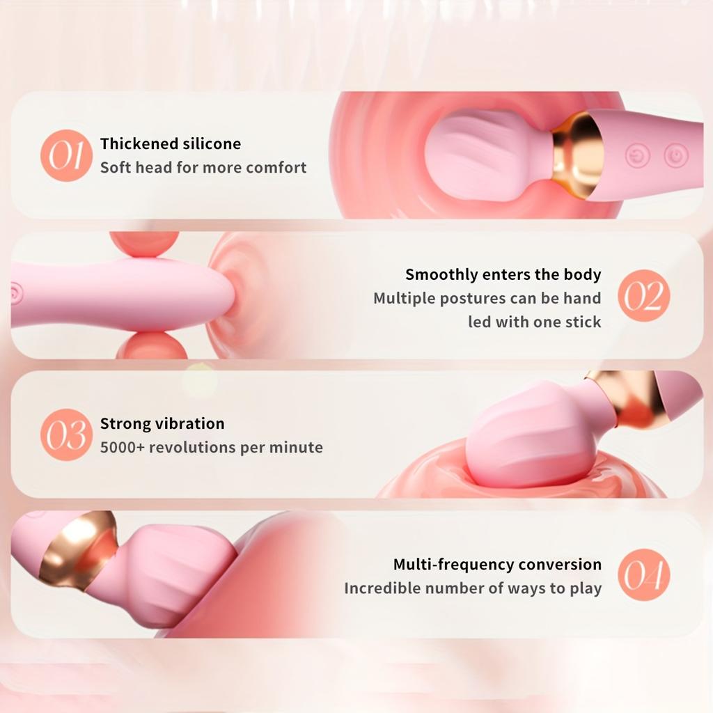 Powerful Vibrator Dildos Wand Clitoris Stimulator Vagina Massager for Women AV Vibration Female Masturbator Adult Sex Products