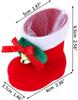 Holiday Gift Bags Christmas Socks Candy Boots With Small Bells Christmas Trees Boots For Fireplace Holiday Decoration Gift 10pcs