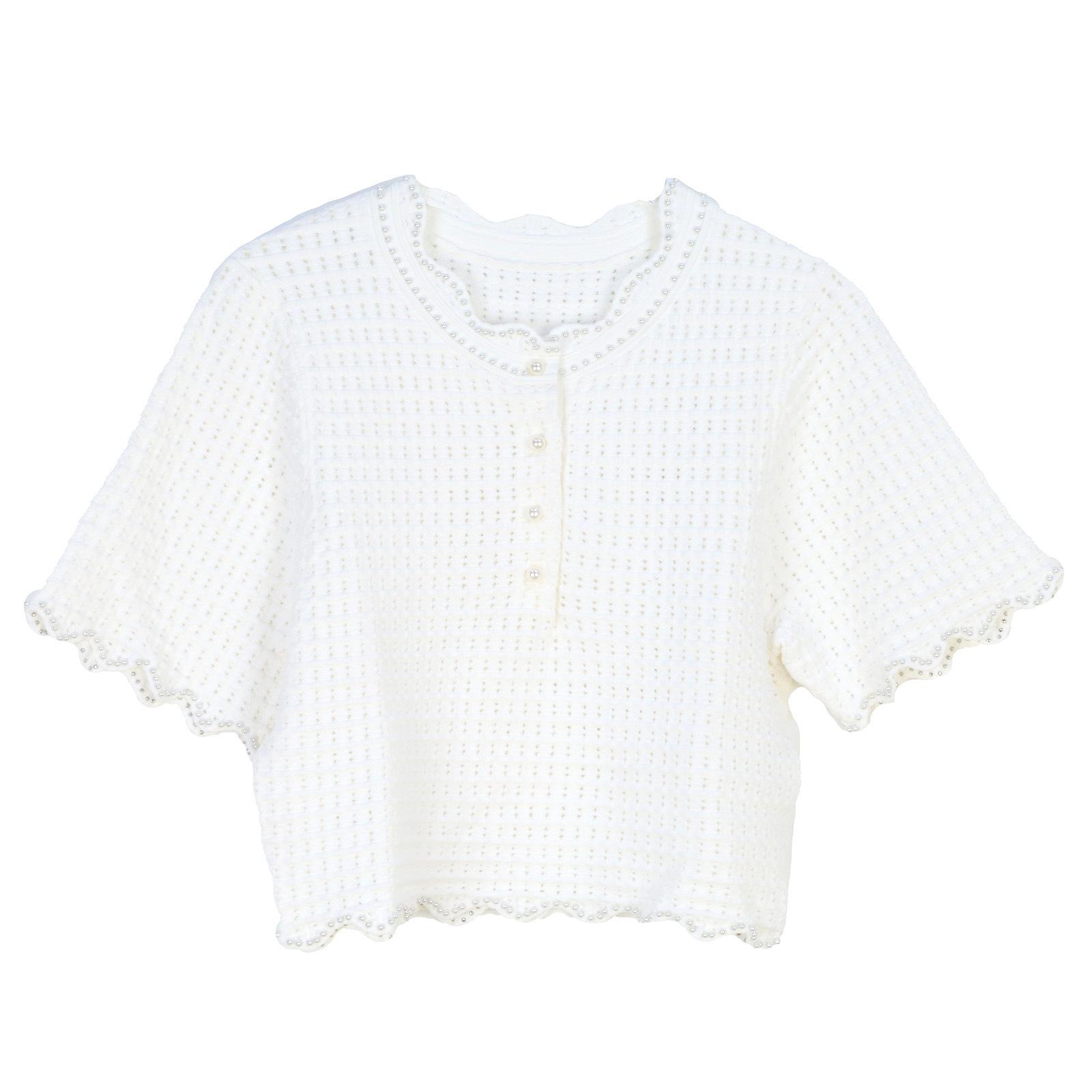 

Комплект женский вязаный топ и юбка-полусолнце M Family Французский Весна/Лето Социалистка Наследница Large