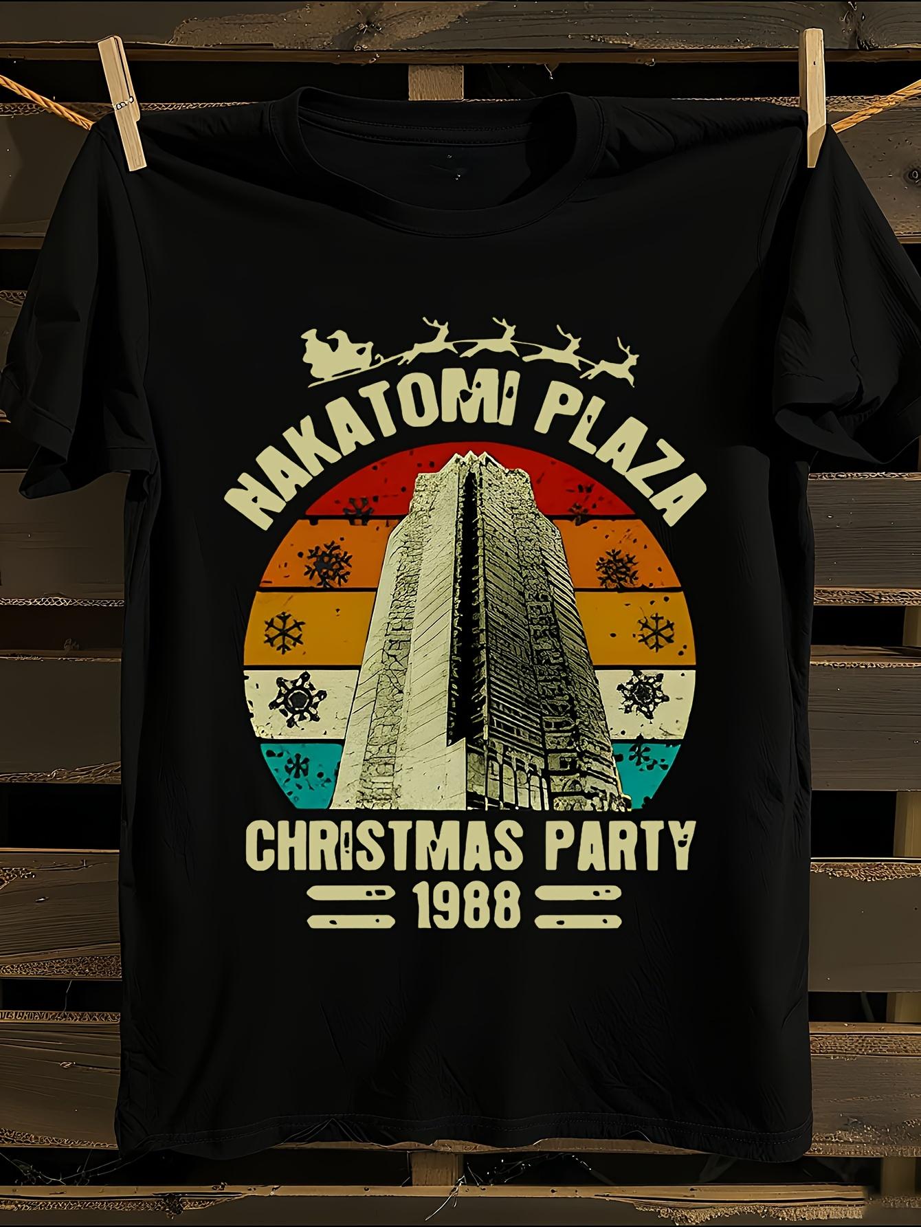 Funny Nakatomi Plaza Christmas Party 1988 Vintage T-shirt XXL