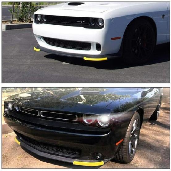 Front Bumper Lip Splitter Protector for Dodge Challenger Scat Pack R/T GT SRT Ye