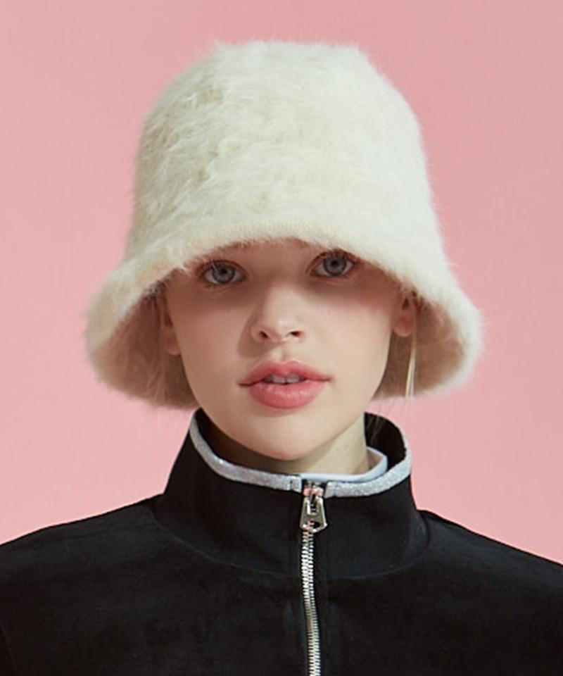 CHUCUCHU Cbdfw-Ht001W Angora Bucket Hat
