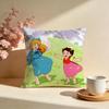 Trendy HHeidi Girl of the Alpsed Cushion Cover Stylish Washable Pillow Cover Ideal for Couch Bedroom Car Decoration
