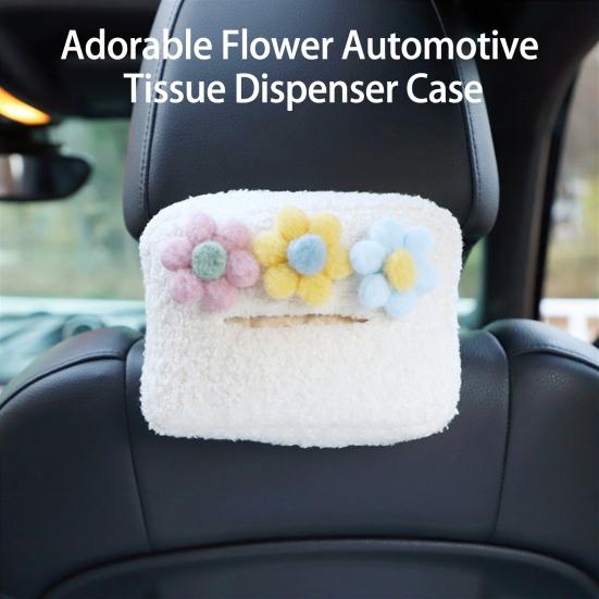 

Автомобильный держатель для салфеток, большой подголовник, эластичный ремешок из шерпы, мягкая молния, красочная A