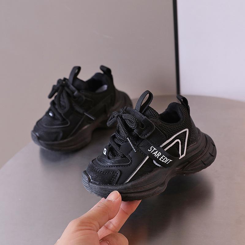 Fashion Girls Shoes Spring New Kids Sports Shoes Soft Soled Boys Shoe Anti Slip Baby Walking Shoes Simple Girl Casual Shoe