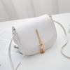 Fashion Tassel Crossbody Bags for Women Solid Color Leather Shoulder Bag Ladies Messenger Bag