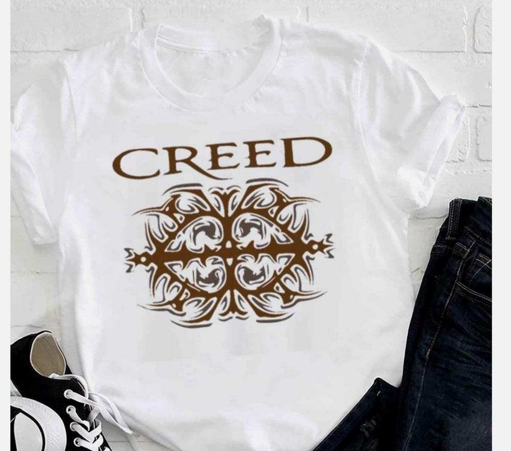 Винтажная футболка с логотипом группы Creed, Футболка в подарок фанату группы Creed, Унисекс футболка Creed 2024 Tour Unis M