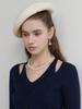 Leuiel Artist Wool Felt Beret_Ivory