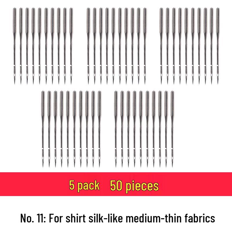 Traditional Sewing Machine Needles Set: Multi-model Accessories, Foot Pedal, Anti-Skip, Garment & Overlock Compatibility