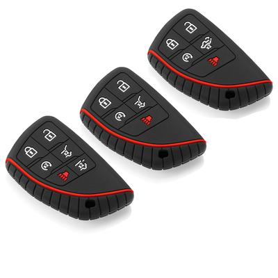 Silicone Car Key Case for Chevrolet Tahoe Suburban for GMC Yukon for Buick ENVISION S Plus Avenir 2020-2025
