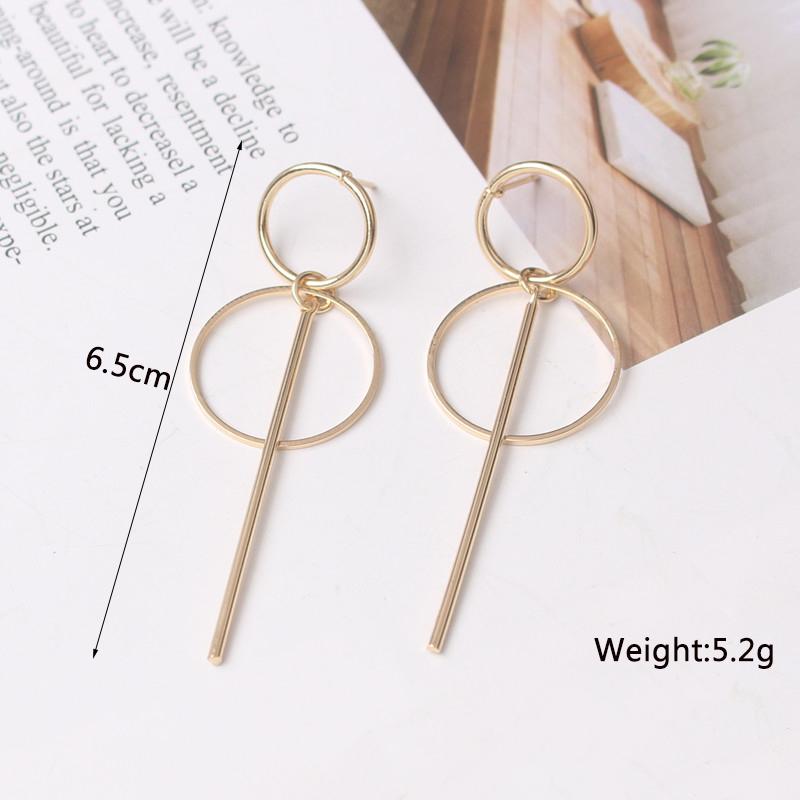 Boucles d'oreilles pendantes torsadées en métal pour femmes, couleur or, alliage enveloppé, déclaration géométrique irrégulière, oreille féminine, zircon, pendientes mujer