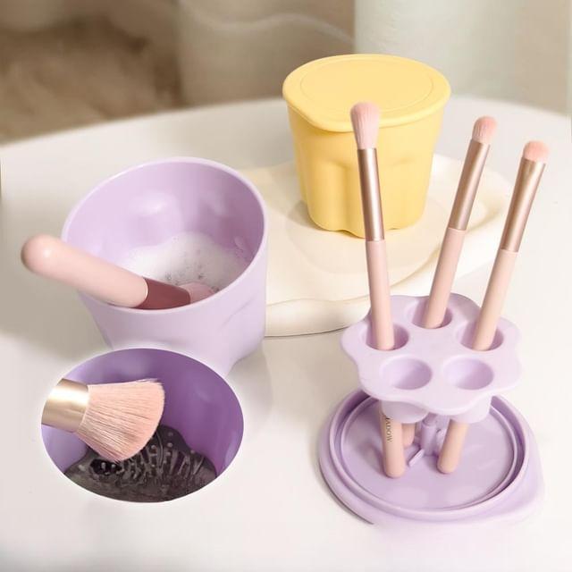 

Kochanie - Makeup Brush Cleaning Bowl Set Pink