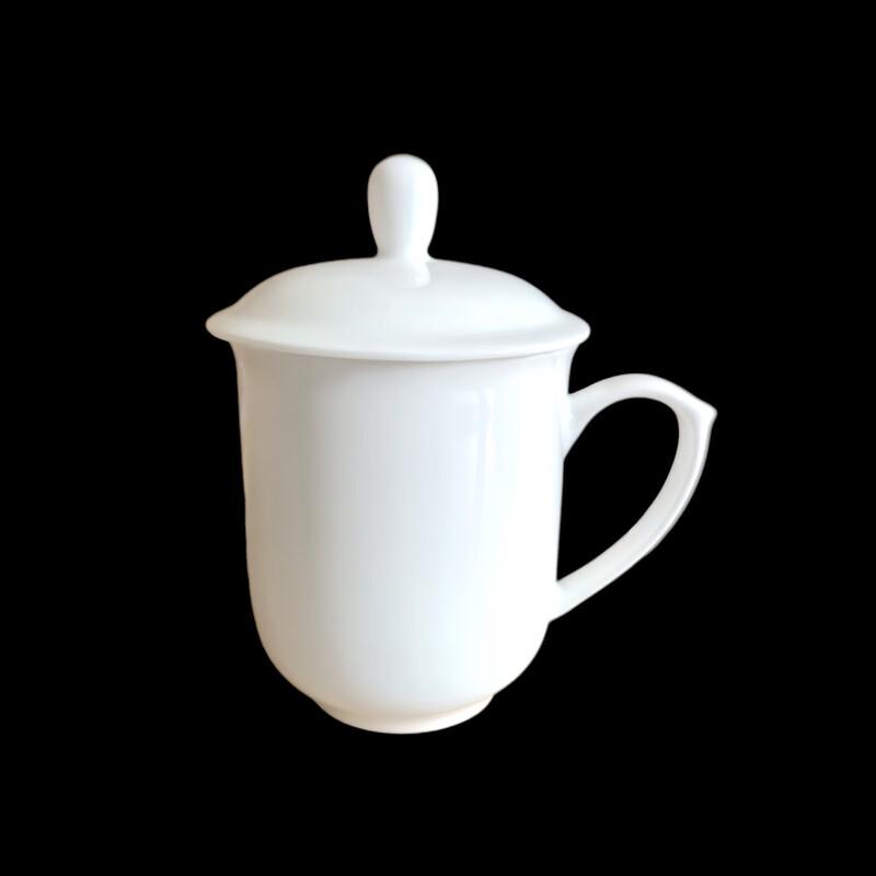 ZISIZ Ceramic Office Tea Cup with Lid