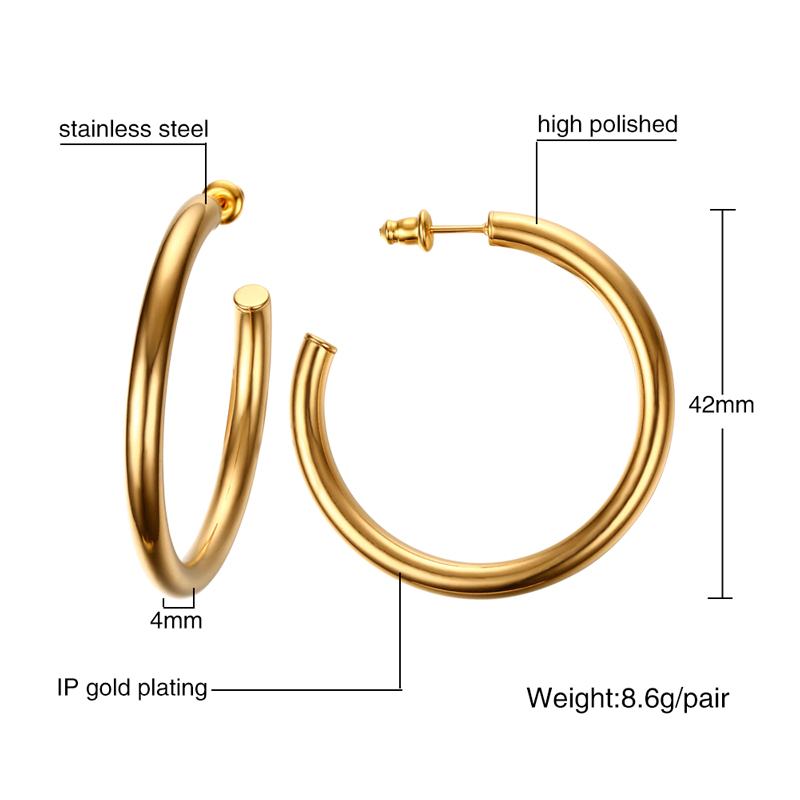 Minimalist Square Hoop Earring for Women Girls Ear Huggie Rectangle Hoops Dangle Stainless Steel Not Allergic