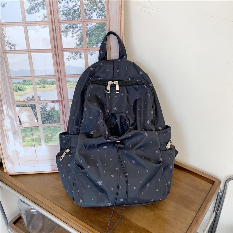 Schoolbag Korean Niche Star Schoolbag Female Leisure College Wind Backpack Male High School Student Light Travel Backpack Ins