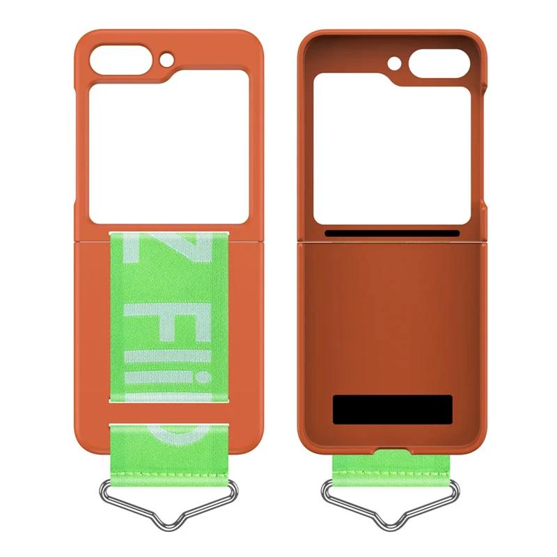 Luxury Wrist Strap Ring Holder Case for Samsung Z Flip 6 5 3 4 5G Slim Matte Shockproof Hand Chain Band Cover For Galaxy ZFlip 5