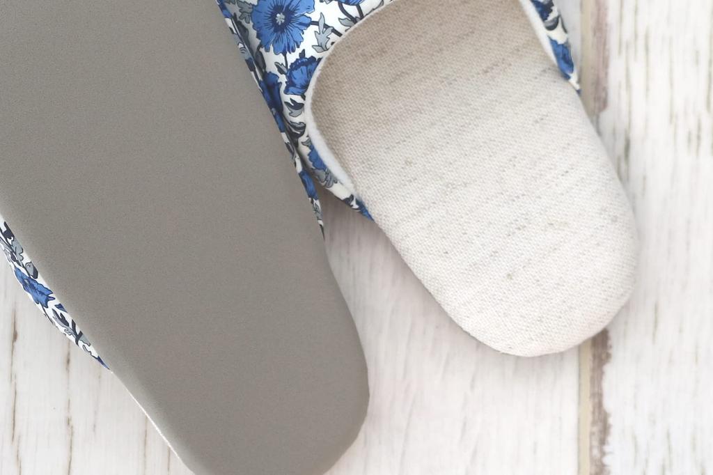 DDintex FLORET LONDON Slippers Astel Reese Sizes 02, Navy, 23-25cm [Liberty Print]
