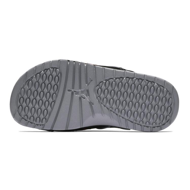 Air Jordan Hydro 4 Retro Slide Grade School 'Black Cement Grey' (Unisex) Black / Fire Red / Cement Grey Slide Slippers 532226 006
