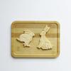 Easter Bunny Cookie Cutter 3D Static Running Rabbit Fondant Biscuit Stamp Embossed Mold Hand Press Pastry Cake Decorating Tools
