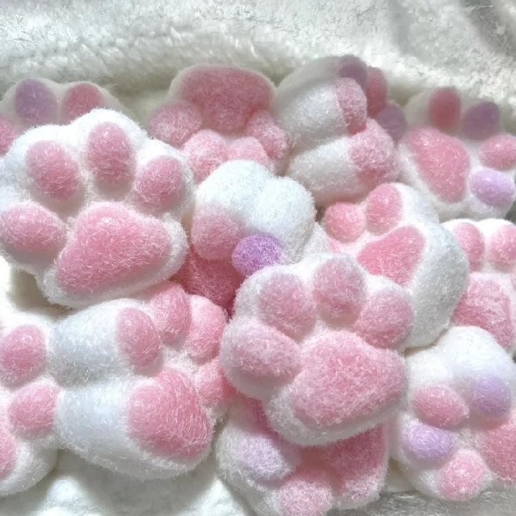 Pinching Mold Cute Cat Paw Silicone Molds Chocolate Muffins Cookie Molds Decors